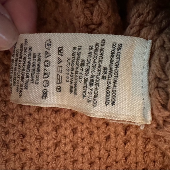 Free People pullover waffle knit sweater like new - Picture 3 of 3
